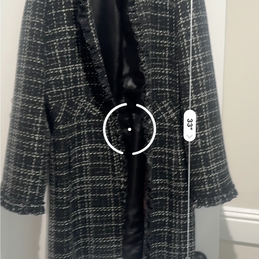 White House Black Market Black and White Blazer